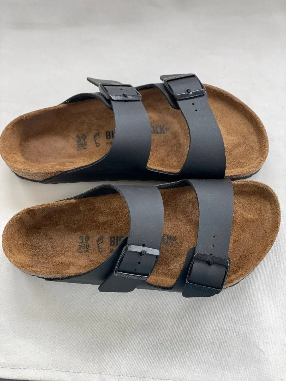 Birkenstock Arizona BS Regular Women 8 Men 6 Black Leather Sandal 0051791 Unisex - Picture 8 of 11
